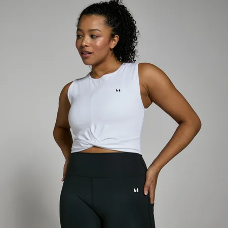 MP Damen Power Crop Vest – Weiß