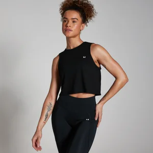 MP Damen Training Crop-Top – Schwarz - Size XXS