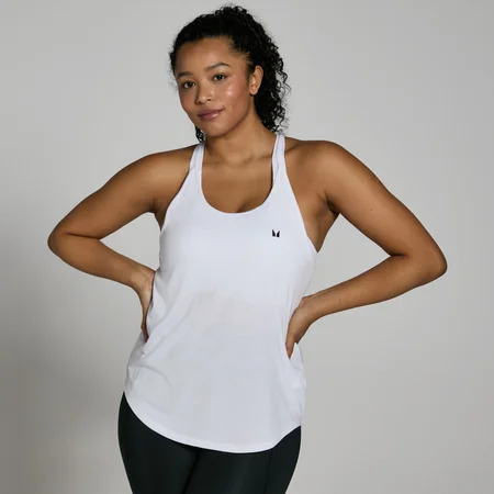 MP Damen Training Strappy Top – Weiß