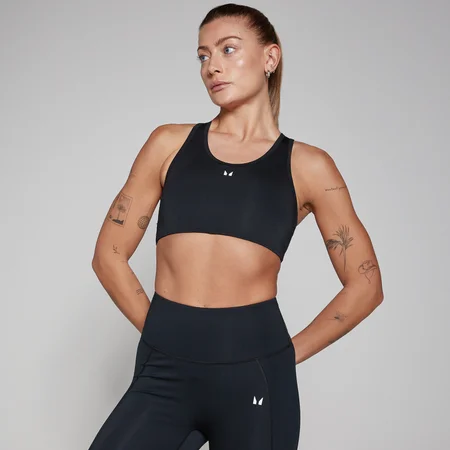MP Training Racerback Sport-BH für Damen – Schwarz