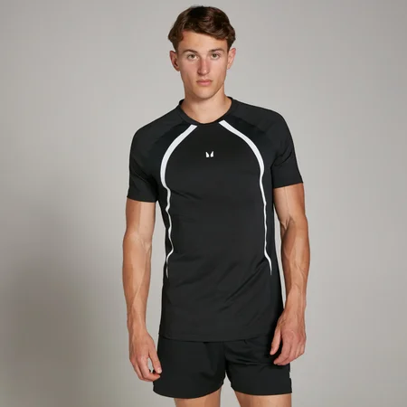 MP Herren Tempo Kurzarm-T-Shirt – Schwarz