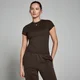 MP Damen Basic Body Fit Kurzarm-T-Shirt – Kaffee