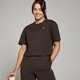 MP Damen Basic Boxy Crop-T-Shirt – Kaffee