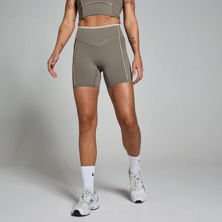 MP Damen Tempo Contrast Texture Radlerhose – Espresso