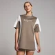 MP Damen Tempo Contrast Retro Oversized-T-Shirt – Espresso