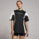 MP Damen Tempo Contrast Retro Oversized-T-Shirt – Schwarz