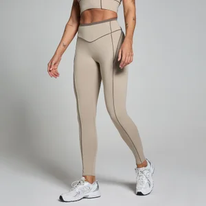 MP Damen Tempo Contrast Texture Leggings – Kaschmir - Size XL