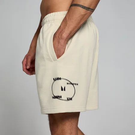 MP Herren Tracking Sweatshorts mit Grafik – Natur