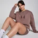 MP Damen Tempo Oversized Sweatshirt – Haselnuss