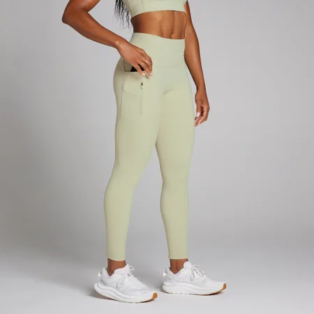 MP Damen Velocity Best Leggings – Warmes Salbeigrün