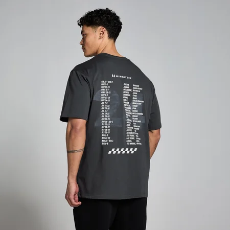 MP Race Day T-Shirt mit Grafik – Verwaschenes Schwarz