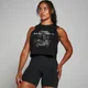 MP Damen Origin Crop-Top mit Grafik Verwaschenes Schwarz