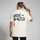 FIBO Oversized Move Club T-Shirt – Vintage-Weiß