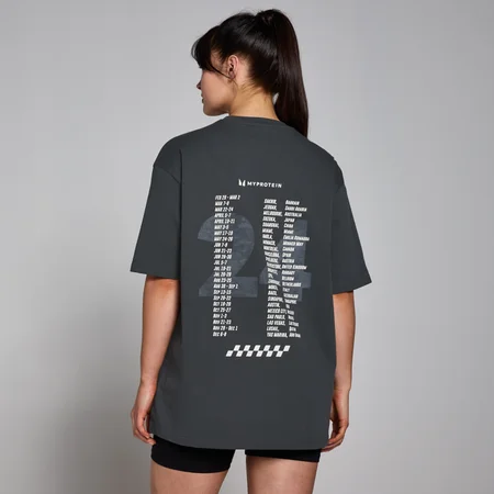 MP Race Day T-Shirt mit Grafik – Verwaschenes Schwarz