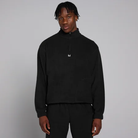 MP Herren Fleece mit 1/4-Reißverschluss – Schwarz