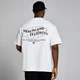 MP Herren Health & Wellness-Grafik Oversized-T-Shirt – Weiß