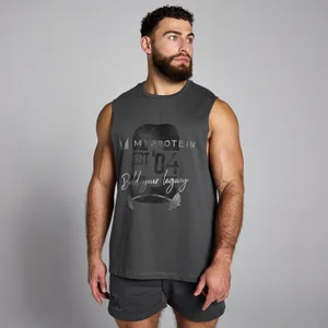 MP Herren Origin Top mit Grafik – Verwaschenes Grau - Size XS