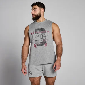 MP Herren Origin Top mit Grafik – Hellgrau - Size XS