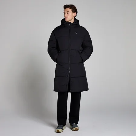 MP Herren Lange Steppjacke – Schwarz