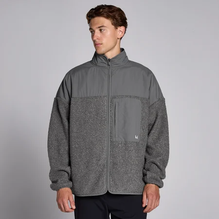MP Herren Lifestyle Hybrid-Fleece – Moosgrau