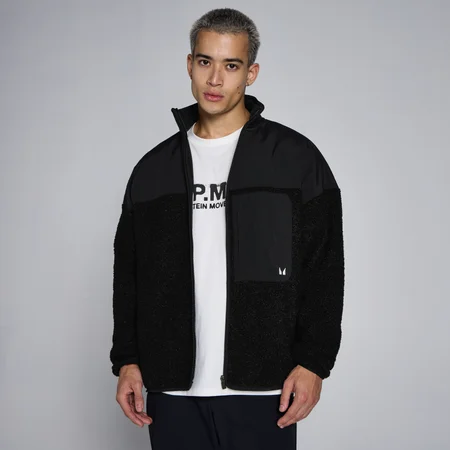 MP Herren Lifestyle Hybrid-Fleece – Schwarz