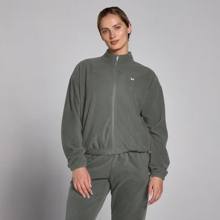 MP Damen Fleecejacke mit durchgehendem Reißverschluss – Gunmetal