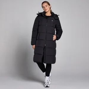 MP Damen Lange Steppjacke — Schwarz - Size XS