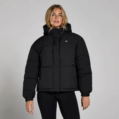 MP Damen Kurze Steppjacke – Schwarz