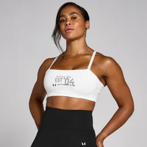 MP Damen Origin Graphic Trainings-Sport-BH – Weiß - Size XS