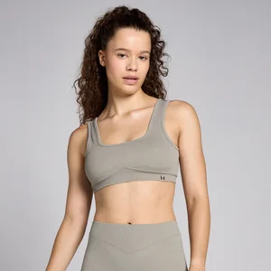 MP Damen Lifestyle Nahtloser Waffel-BH – Tonerde - Size L