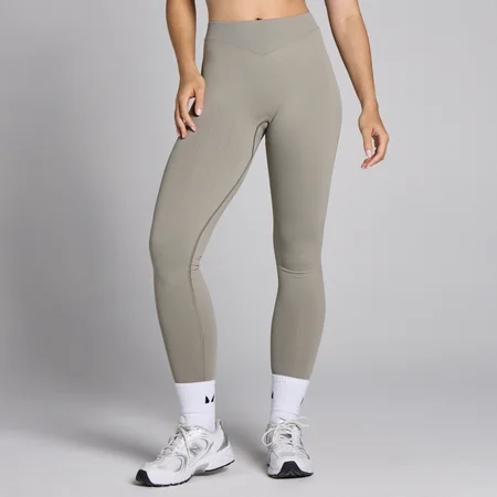MP Damen Lifestyle Nahtlose Waffel-Leggings – Tonerde