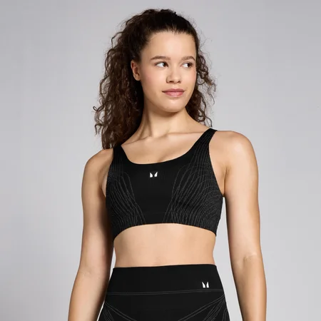 MP Damen Tempo Nahtloser Linear-BH – Schwarz
