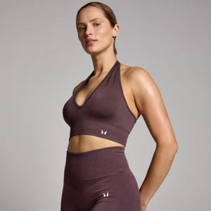 MP Damen Tempo Nahtloser Neckholder-BH – Fudge - Size XL