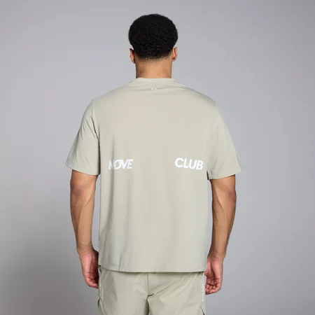 MP Herren Tempo Oversize-T-Shirt mit Grafik – Salzgrau