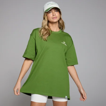 MP Damen Lifestyle T-Shirt mit Grafik – Dunkles Kiefergrün