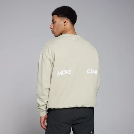 MP Herren Tempo Oversize-Sweatshirt mit Grafik – Salzgrau