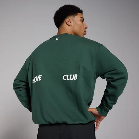 MP Herren Tempo Oversize-Sweatshirt mit Grafik – Dunkelgrün