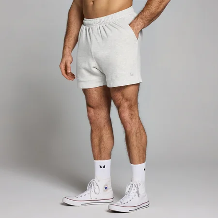 MP Herren Origin Washed Sweatshorts mit Grafik – Hellgrau