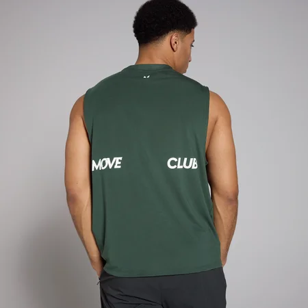 MP Herren Tempo Graphic Oversized-Tanktop – Dunkelgrün