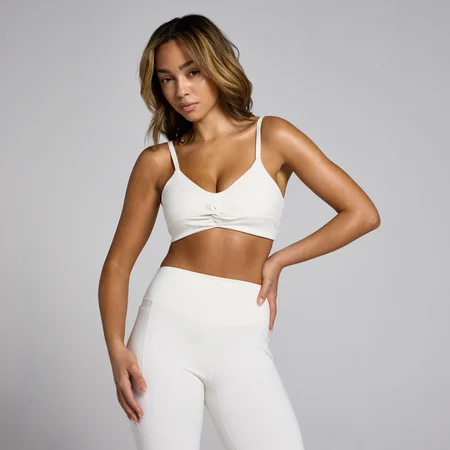 MP Damen Lifestyle Twist Front Sport-BH – Naturbaumwolle