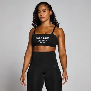 MP Damen Origin Graphic Trainings-Sport-BH – Schwarz - Size XS
