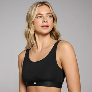 MP Women's Scooped Neck Bralette - Black - Size XS