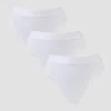 MP Damen Tanga mit mittelhohem Bund (3er-Packung) – Weiß