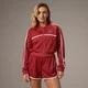 MP X Tatiana Kontrast-Trainingsjacke mit Reißverschluss – Verwaschens Rostbraun