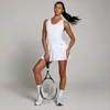 MP Damen Tempo Plissee-Tenniskleid – Weiß