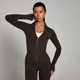 MP Damen Tempo Ultra Nahtlose Jacke mit Reißverschluss – Gemahlener Kaffee