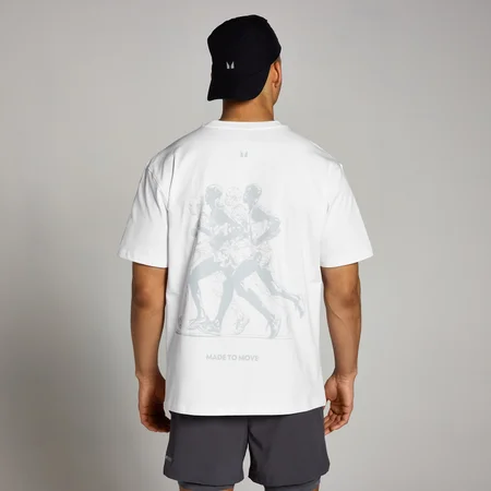 MP Velocity Ultra Jogging Grafik-T-Shirt – Weiß