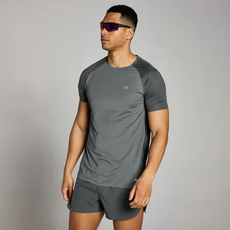 MP Herren Velocity Netz-T-Shirt – Dunkelgrau