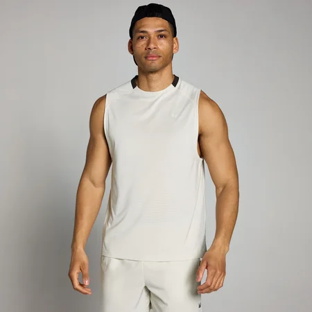 MP Herren Tempo Tanktop mit Gittertextur – Nebel
