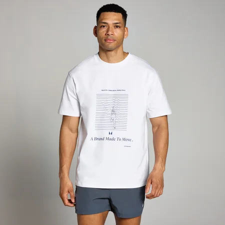 MP Swim Grafik-T-Shirt – Weiß
